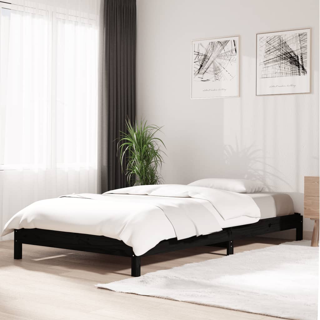 Stack Bed Without Mattress Single Solid Wood Pine