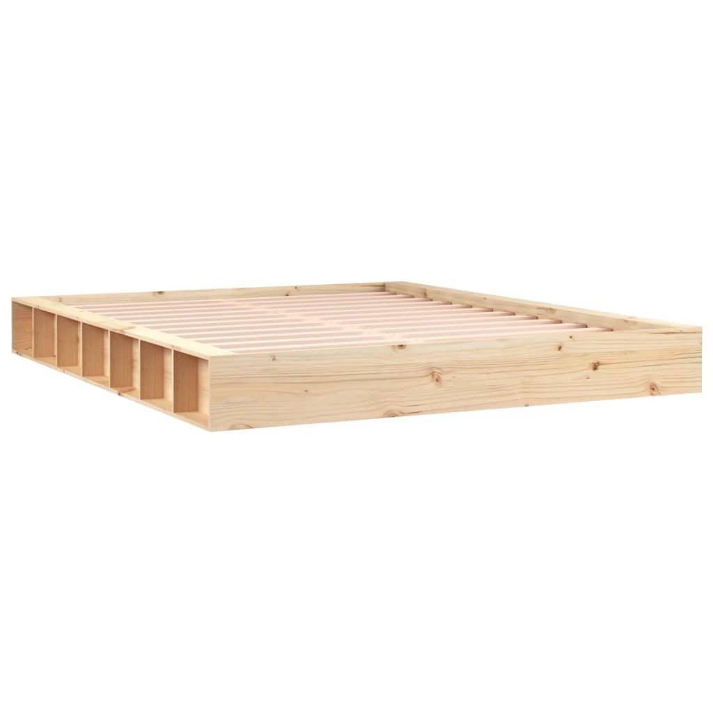 Bed Frame 120x200 cm Solid Wood - Massive Discounts