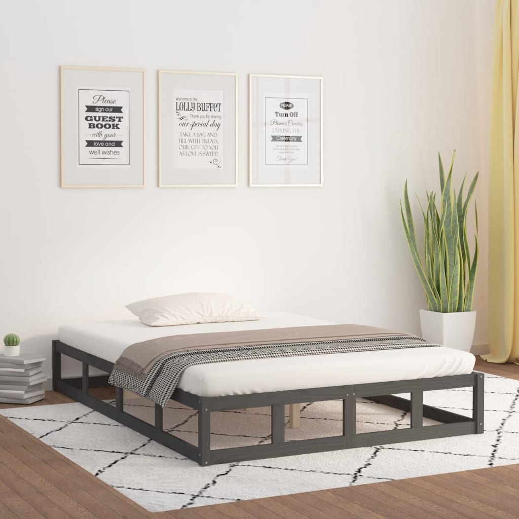 Bed Frame Without Mattress Solid Wood
