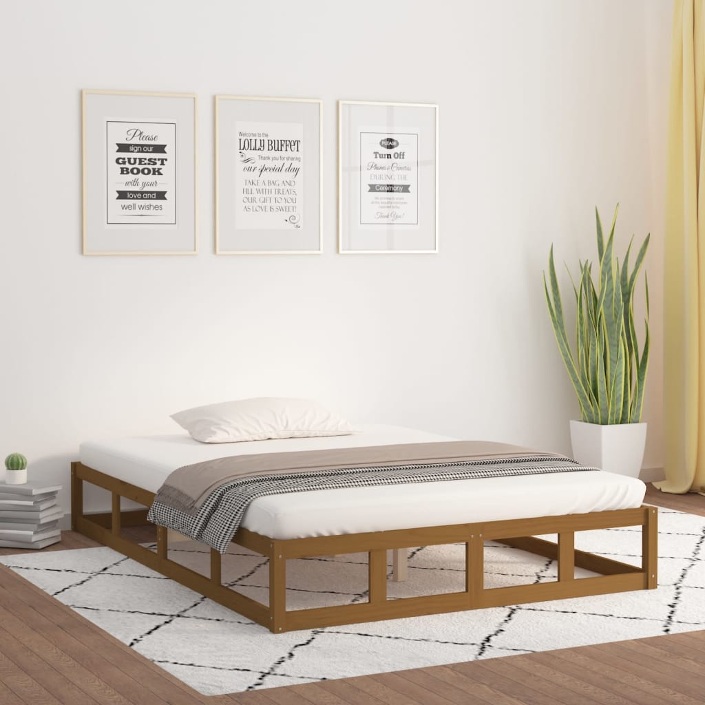 Bed Frame Without Mattress Solid Wood