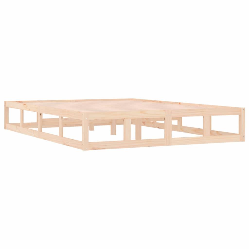 Bed Frame 140x190 cm Solid Wood - Massive Discounts