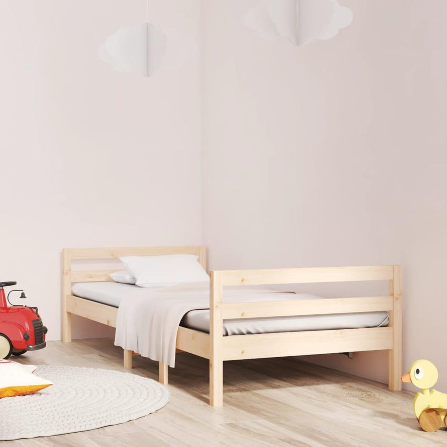 Bed Frame 90x200 cm Solid Wood Pine - Massive Discounts