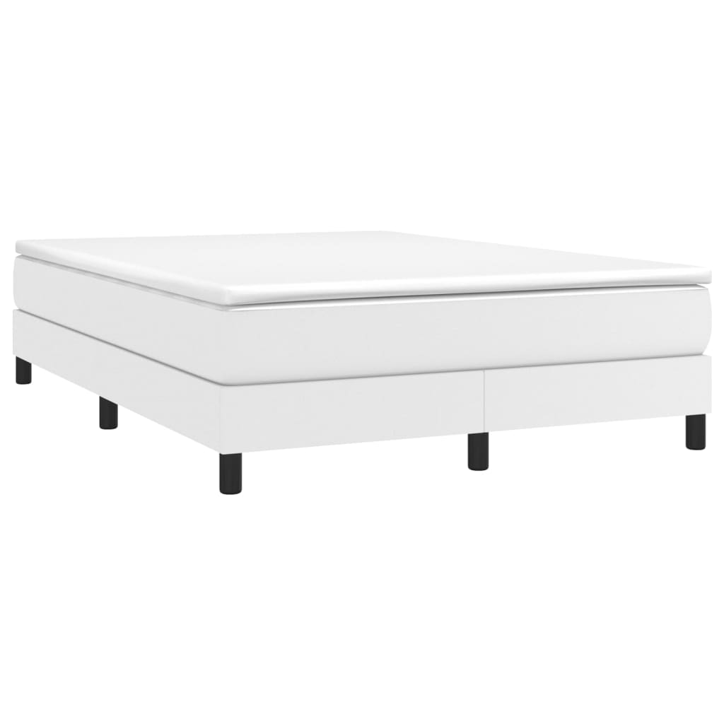 Box Spring Bed Frame Double Faux Leather (Uk/Ie/Fi/No Only)
