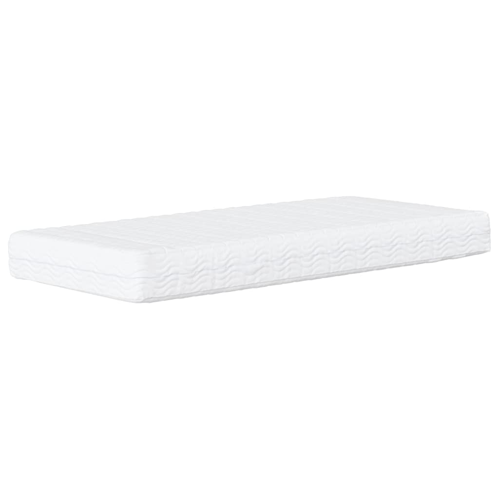 Foam Mattress White 90X190 Cm Hardness H2 H3