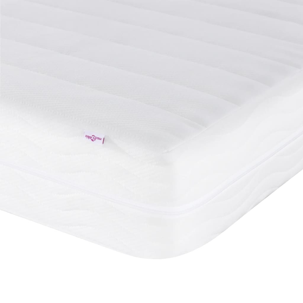 Foam Mattress White 90X190 Cm Hardness H2 H3