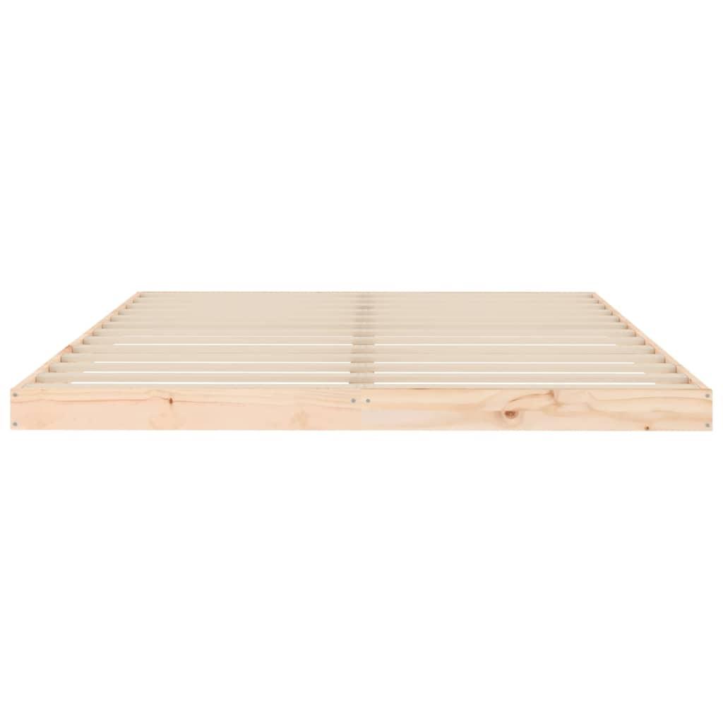 Bed Frame 150x200 cm King Size Solid Wood Pine - Massive Discounts