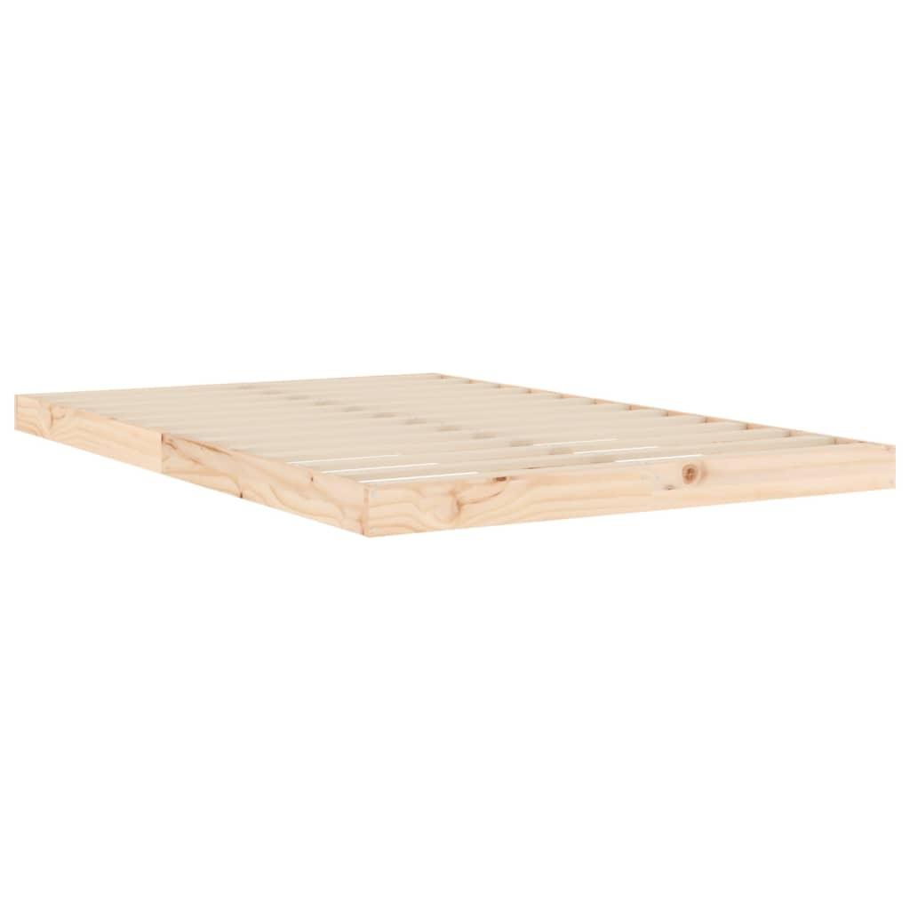 Bed Frame 120x190 cm Small Double Wood Pine - Massive Discounts
