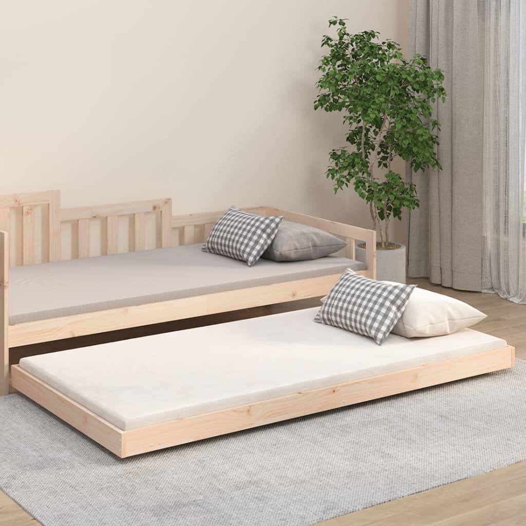 Bed Frame Without Mattress Solid Wood Pine