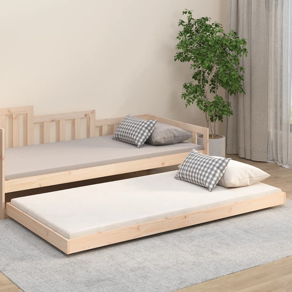 Bed Frame Without Mattress Solid Wood Pine