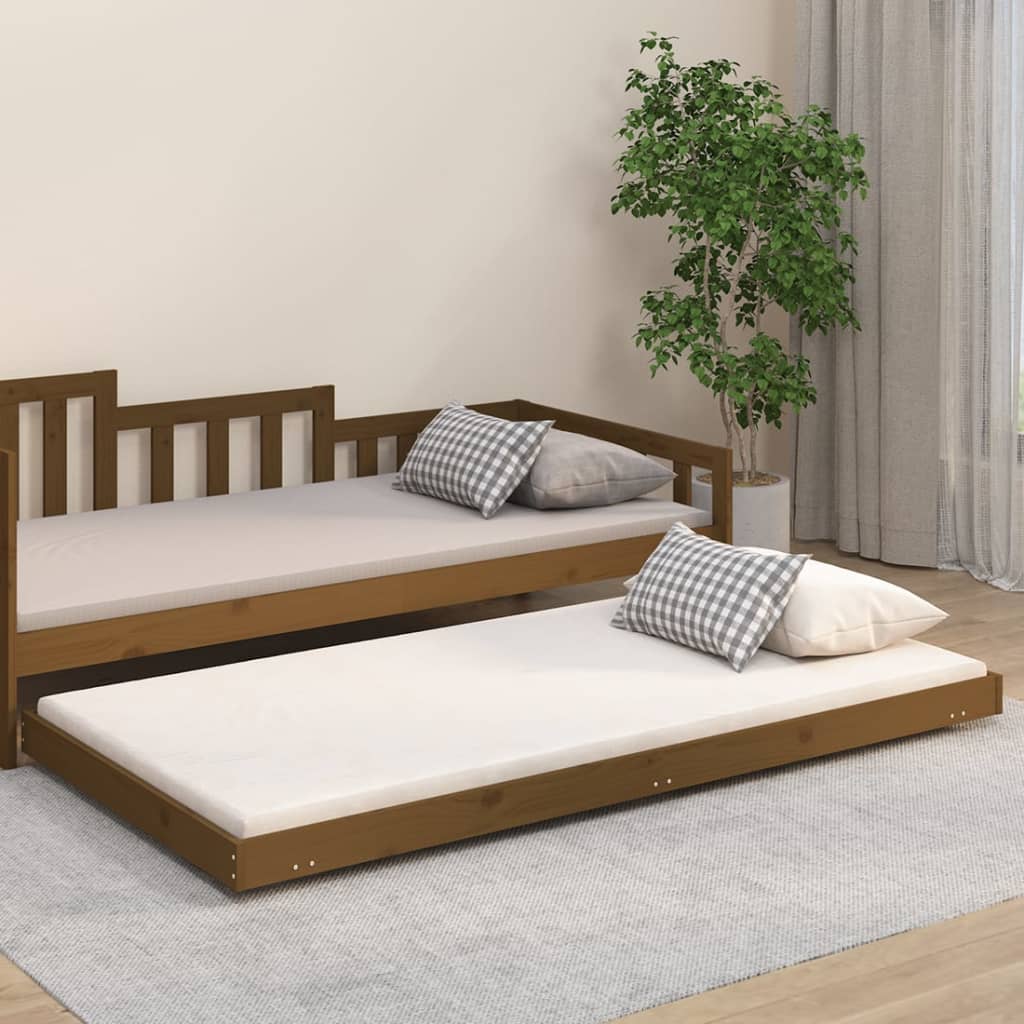 Bed Frame Without Mattress Solid Wood Pine