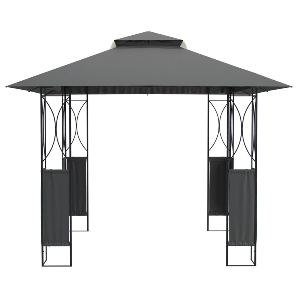 Gazebo with Roof Anthracite 300x300x270 cm Steel - Massive Discounts