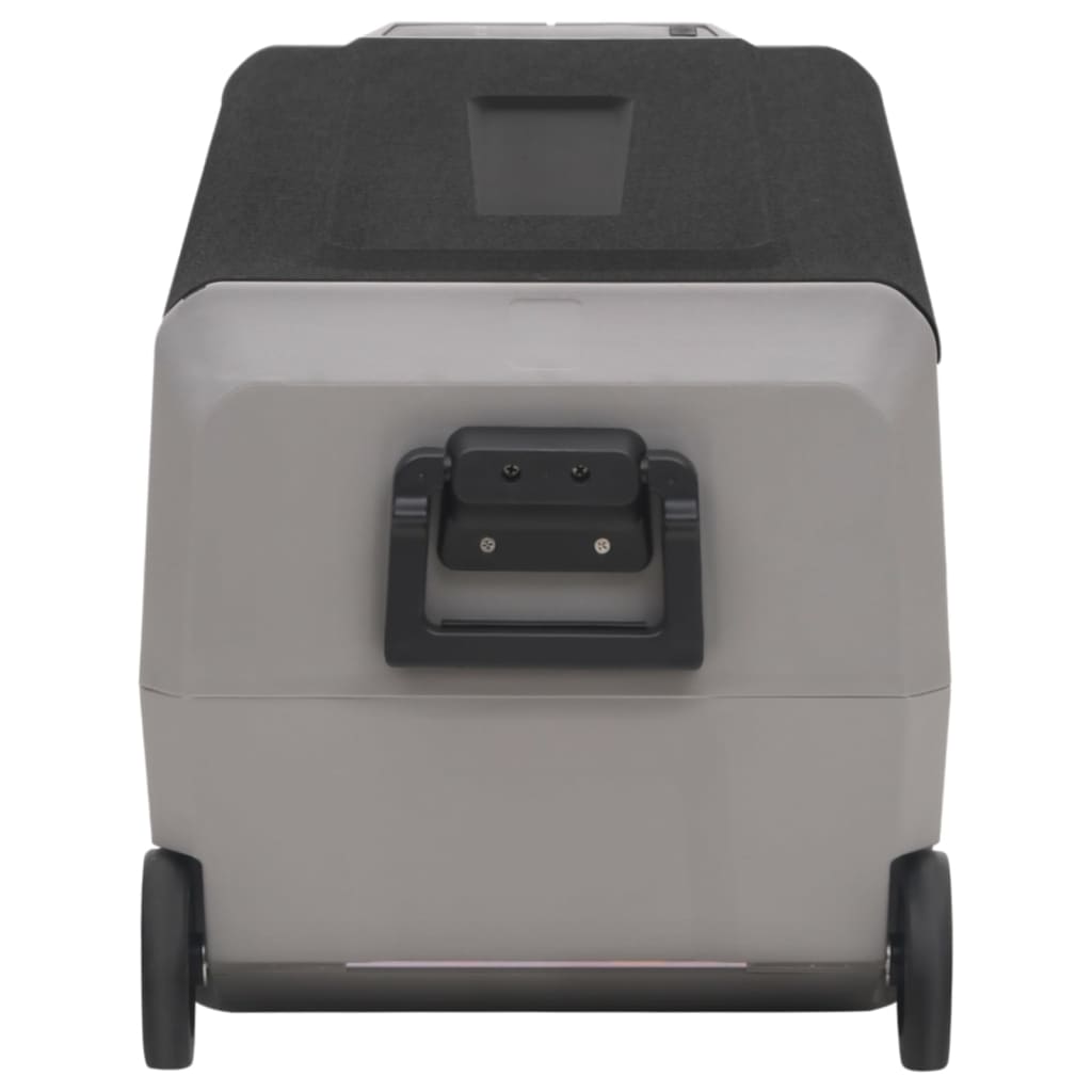 Cool Box with Wheel and Handle Black&Grey 36 L PP&PE