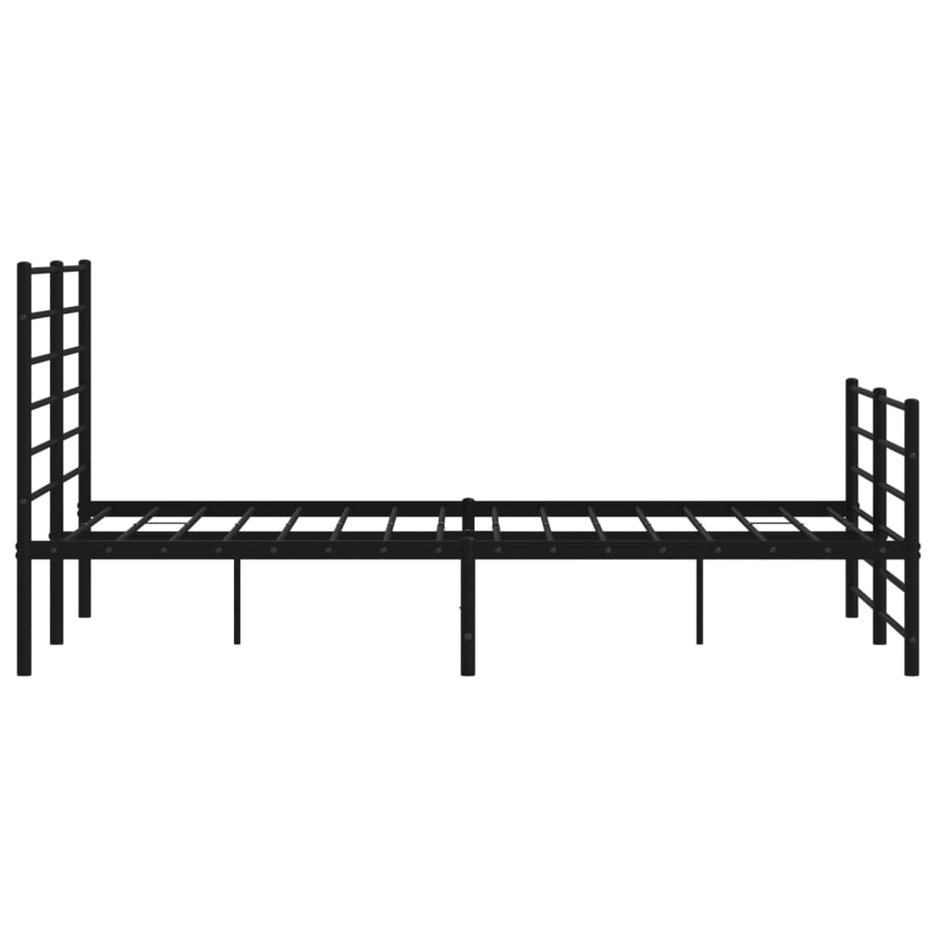 Metal Bed Frame Without Mattress With Footboard 120X190Cm