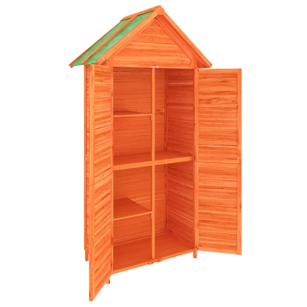 Garden Tool Shed Brown 89x52.5x175 cm Solid Wood Pine - Massive Discounts