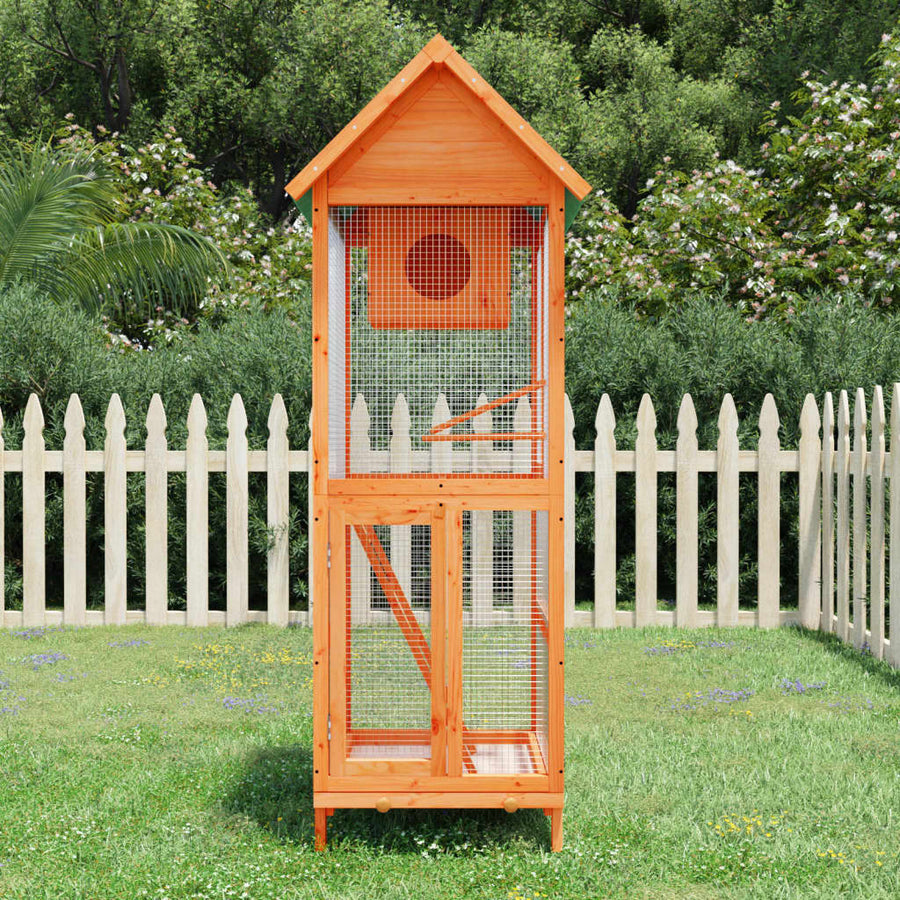 Bird House 60X58.5X160 Cm Solid Wood Pine