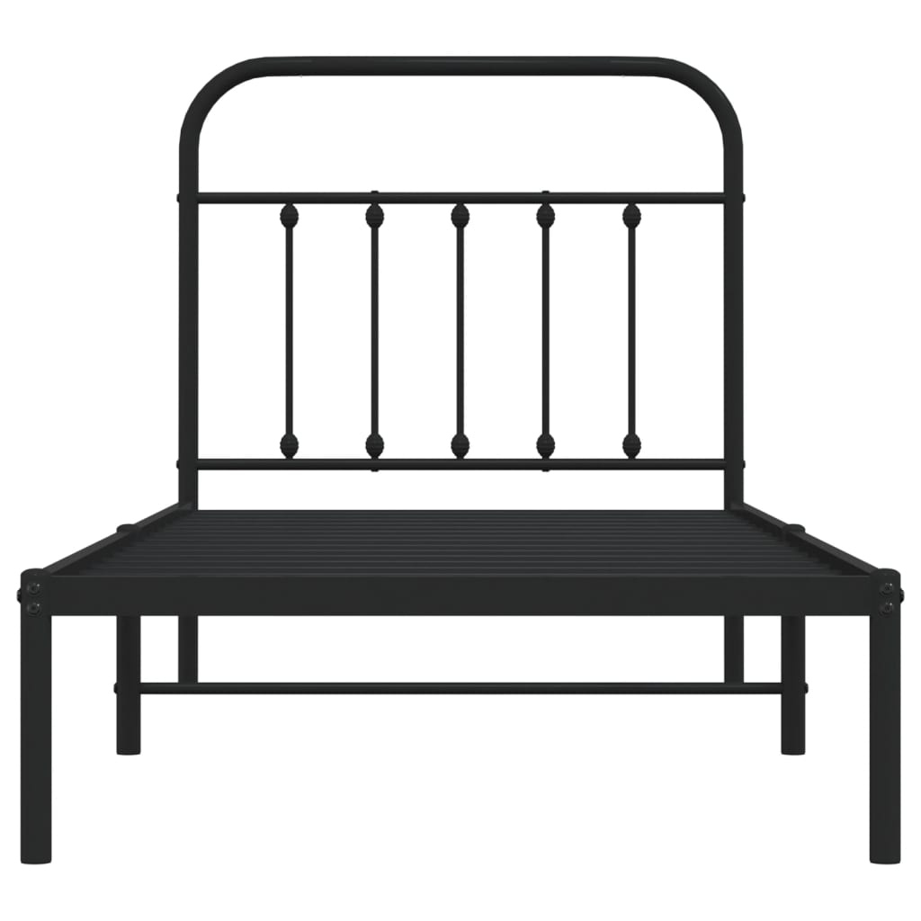 Metal Bed Frame Without Mattress 90X190Cm
