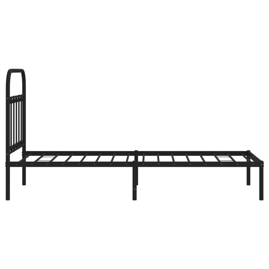 Metal Bed Frame Without Mattress 90X190Cm