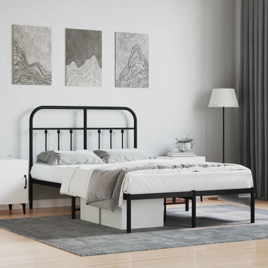 Metal Bed Frame Without Mattress 90X190Cm
