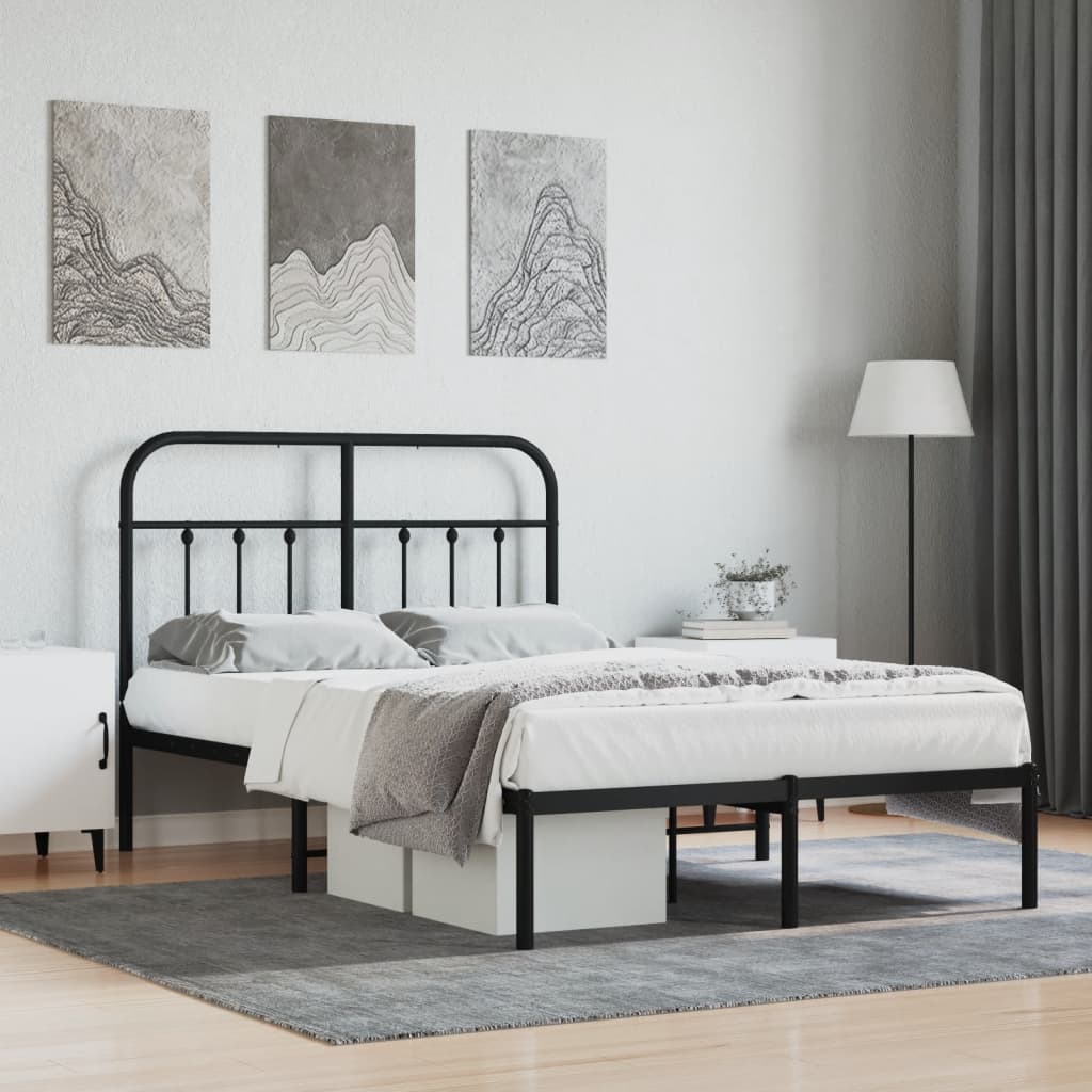 Metal Bed Frame Without Mattress 90X190Cm