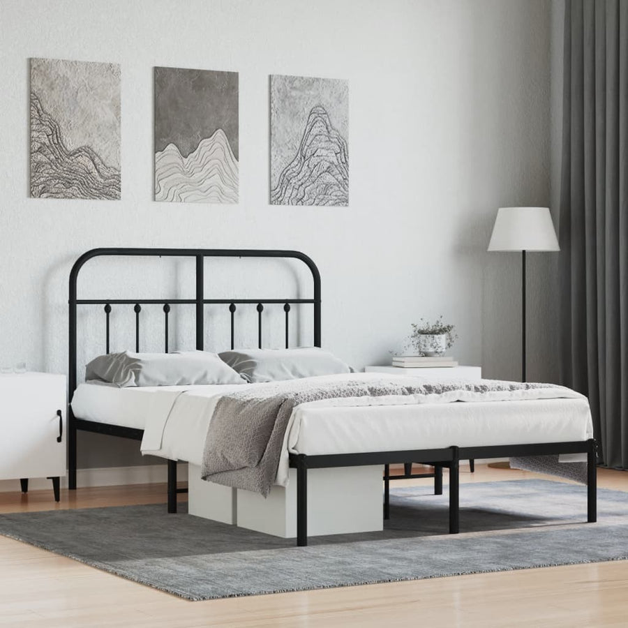 Metal Bed Frame Without Mattress 90X190Cm