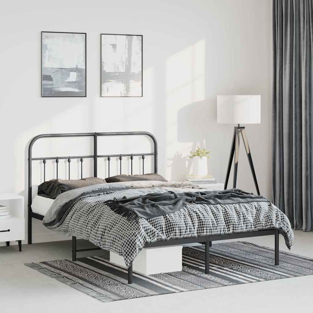 Metal Bed Frame Without Mattress 90X190Cm