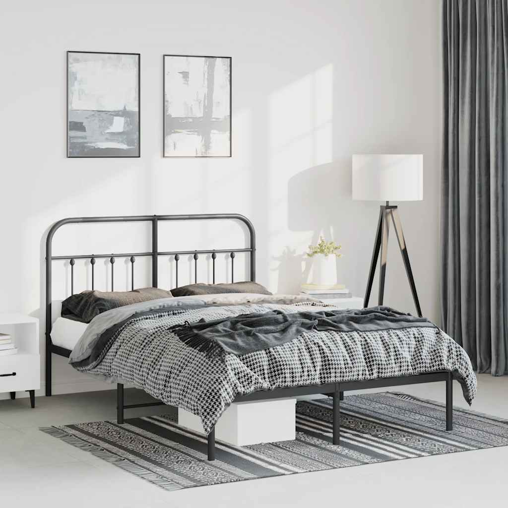 Metal Bed Frame Without Mattress 90X190Cm
