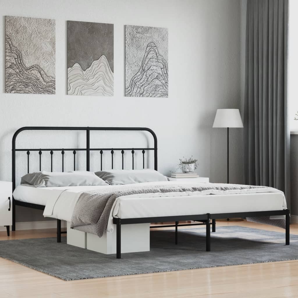 Metal Bed Frame Without Mattress 90X190Cm