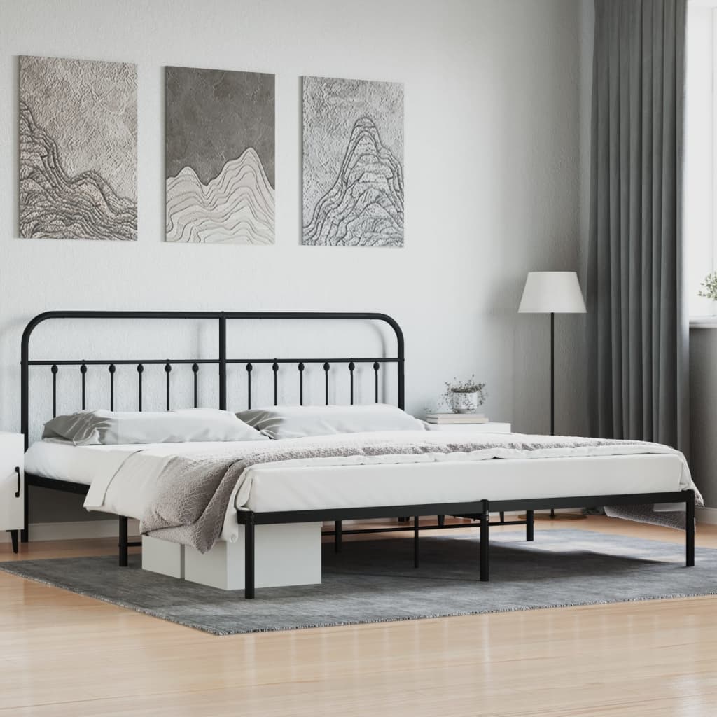 Metal Bed Frame Without Mattress 90X190Cm