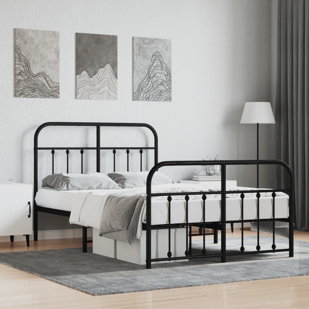 Metal Bed Frame Without Mattress 90X190Cm