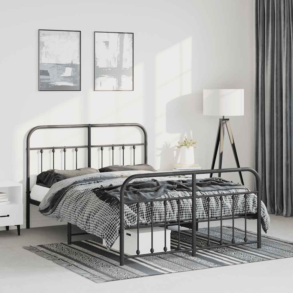 Metal Bed Frame Without Mattress 90X190Cm