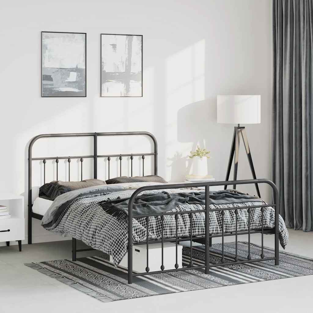 Metal Bed Frame Without Mattress 90X190Cm