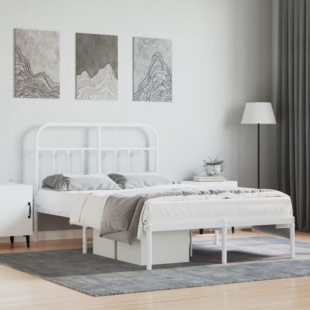 Metal Bed Frame Without Mattress 90X190Cm