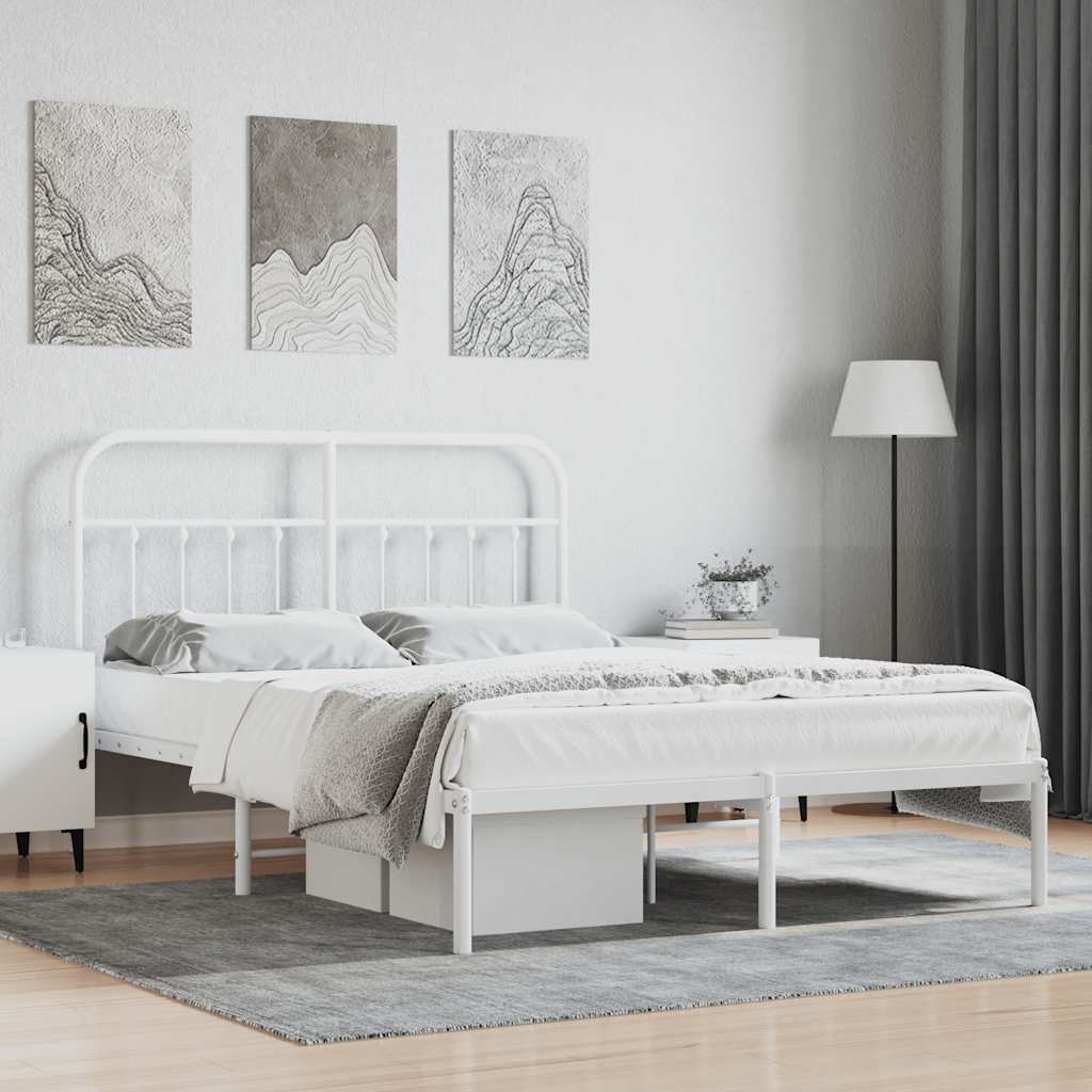 Metal Bed Frame Without Mattress 90X190Cm