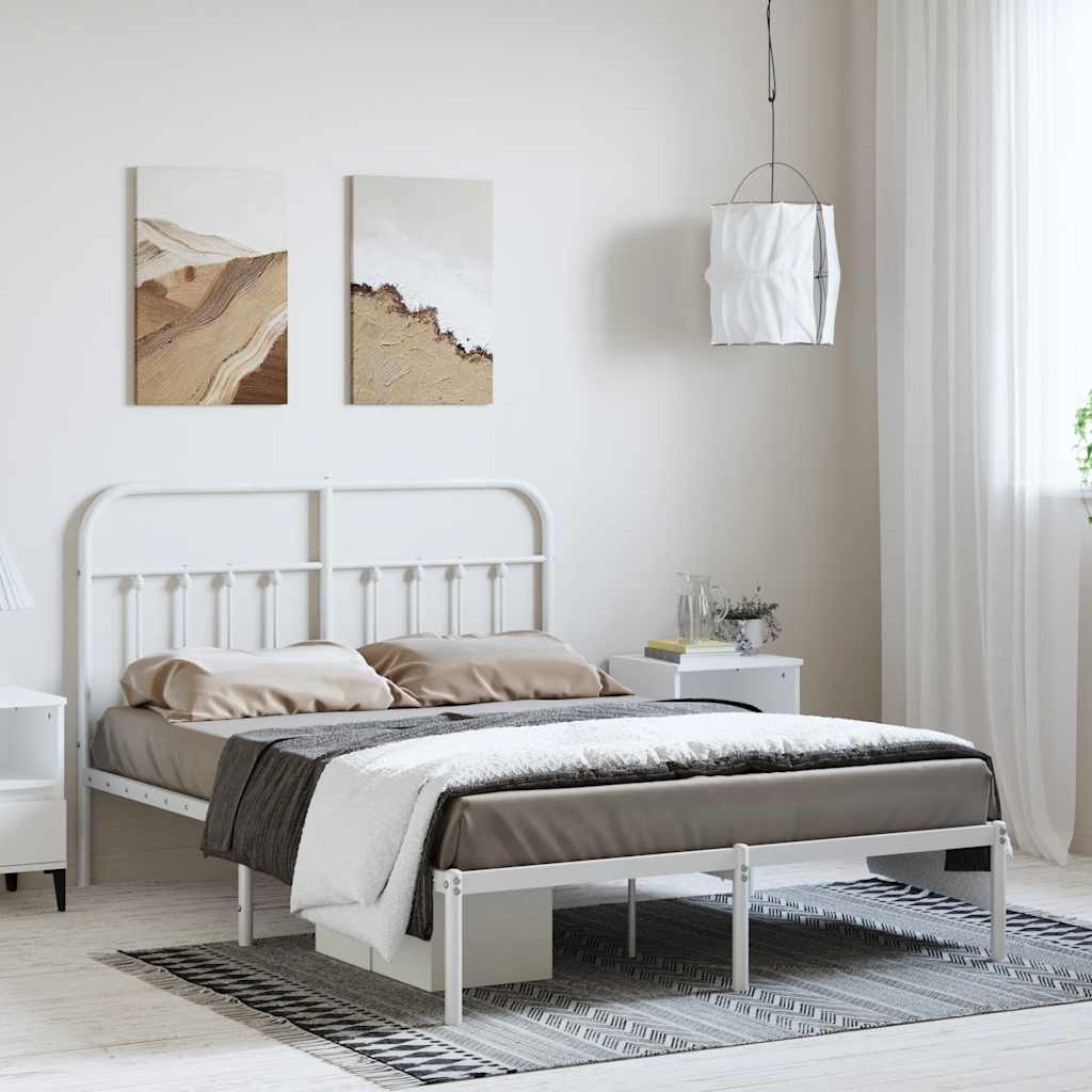 Metal Bed Frame Without Mattress 90X190Cm