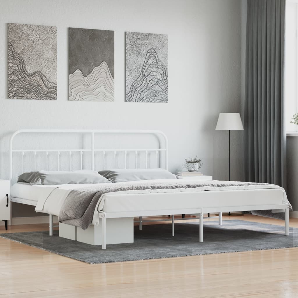 Metal Bed Frame Without Mattress 90X190Cm