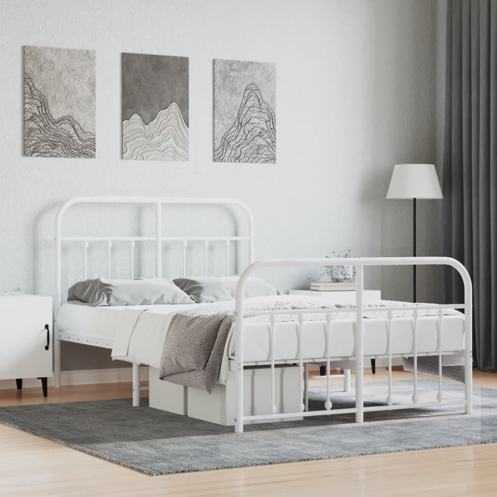 Metal Bed Frame Without Mattress 90X190Cm