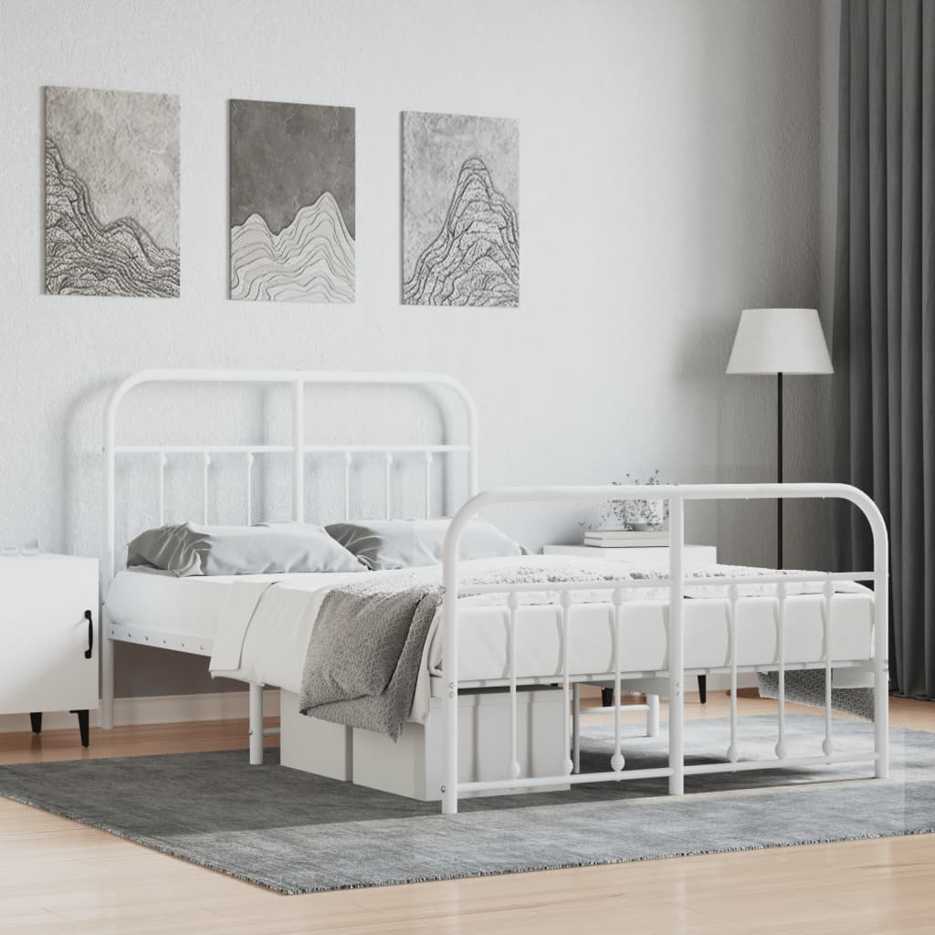 Metal Bed Frame Without Mattress 90X190Cm