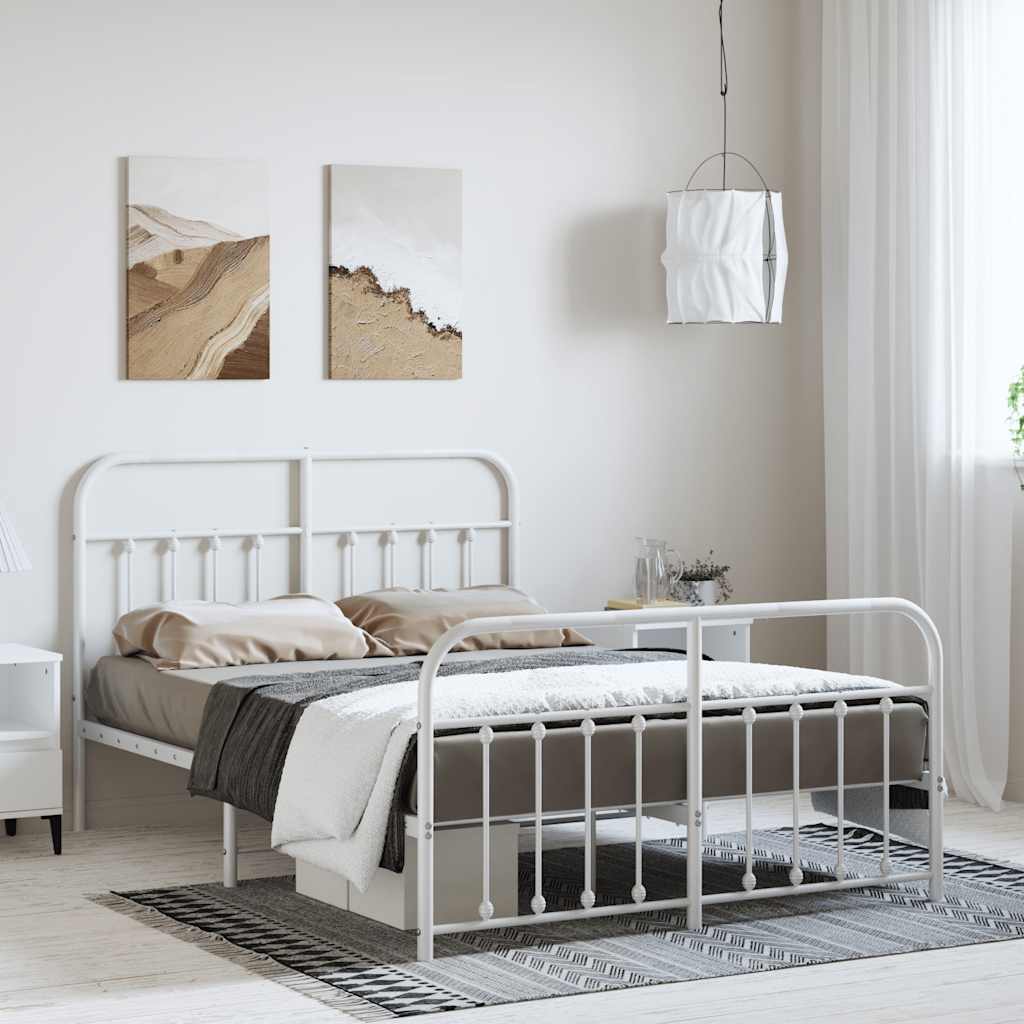 Metal Bed Frame Without Mattress 90X190Cm