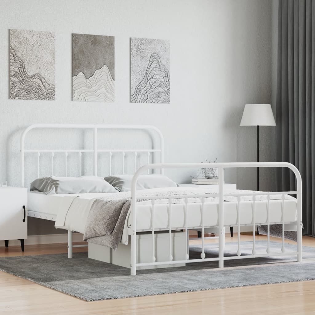 Metal Bed Frame Without Mattress 90X190Cm