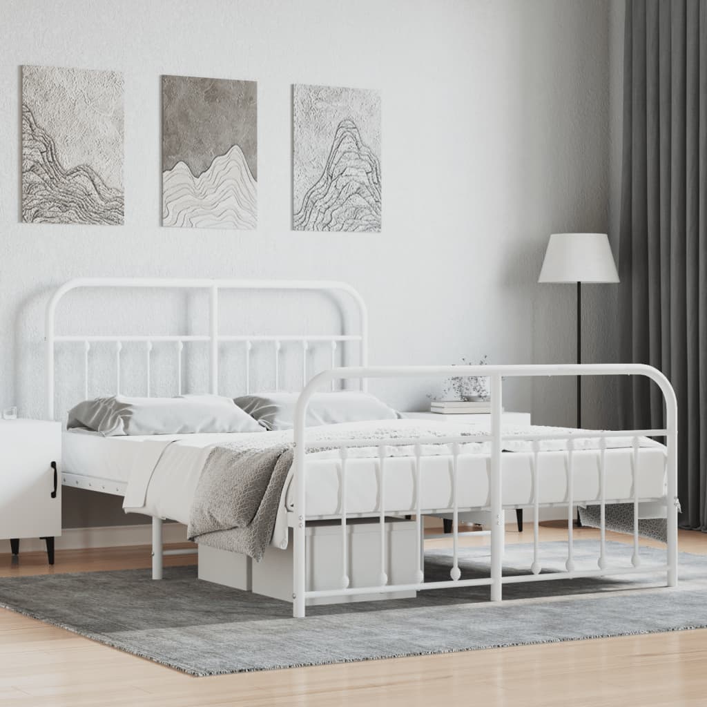 Metal Bed Frame Without Mattress 90X190Cm