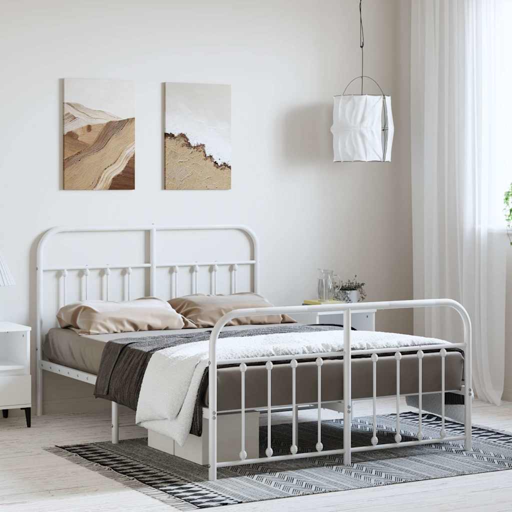 Metal Bed Frame Without Mattress 90X190Cm