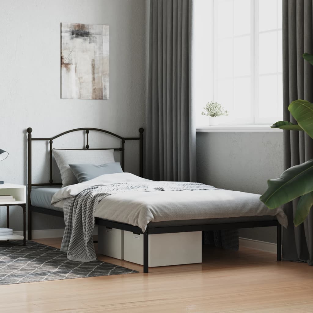 Metal Bed Frame Without Mattress 200X200Cm