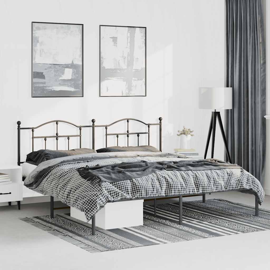 Metal Bed Frame Without Mattress 200X200Cm