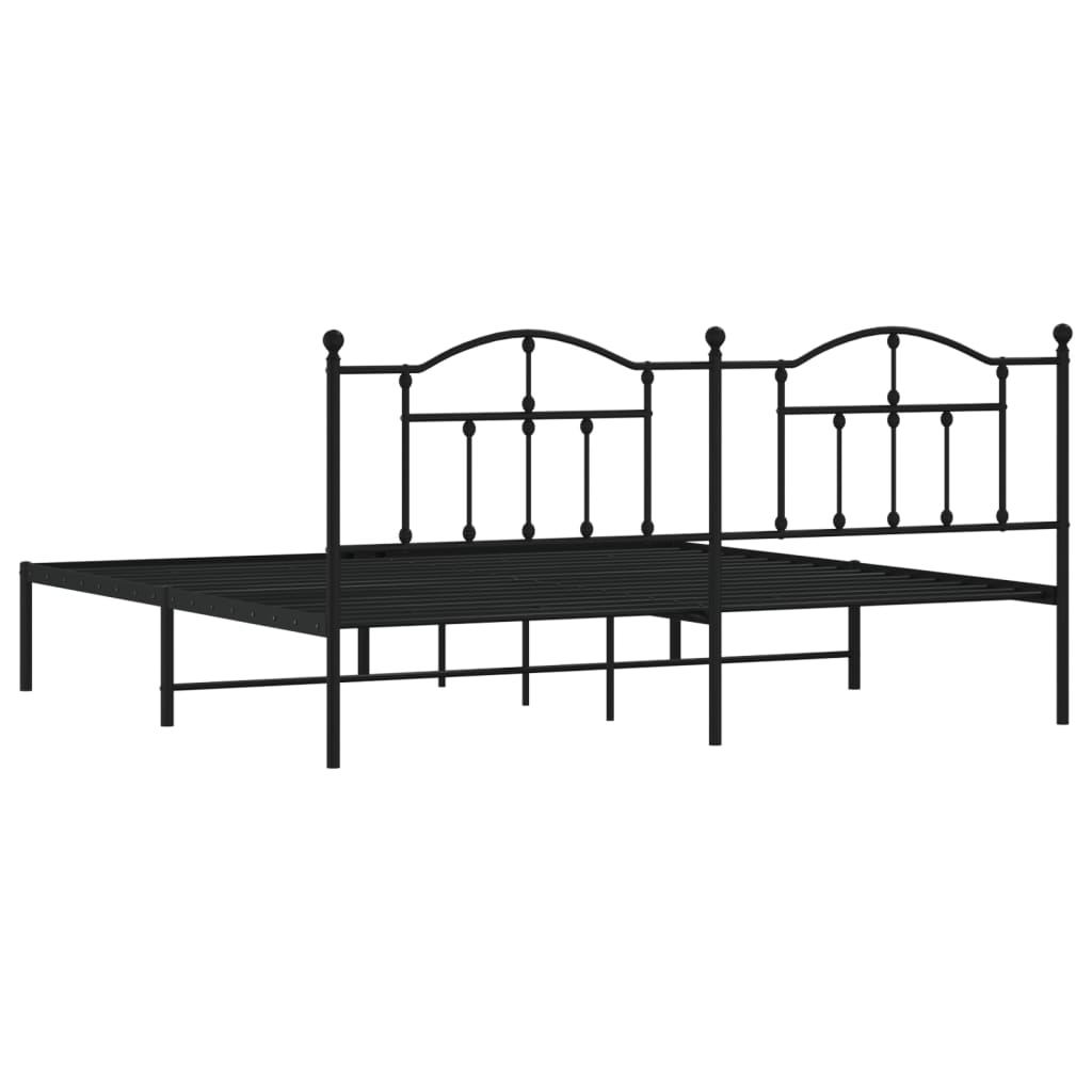 Metal Bed Frame Without Mattress 200X200Cm