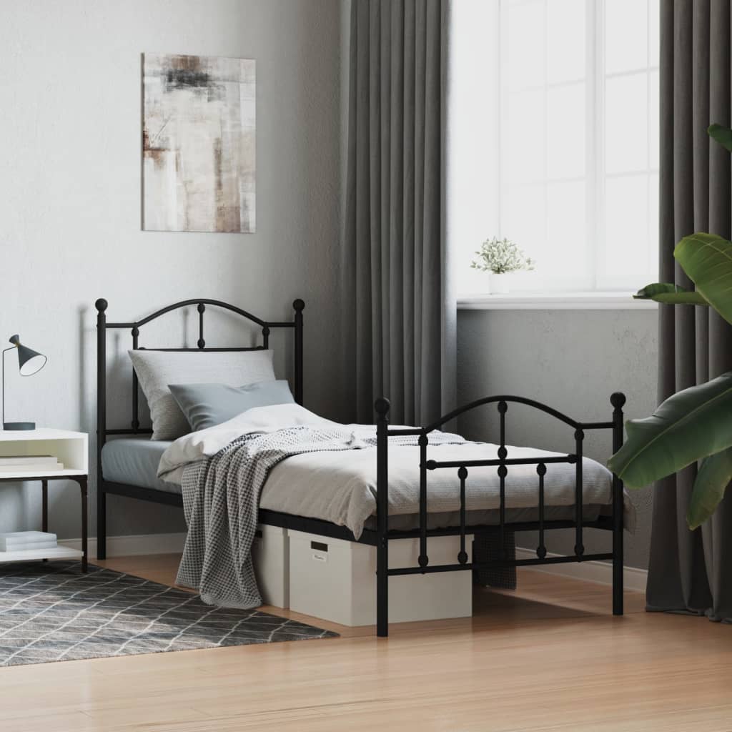 Metal Bed Frame Without Mattress 200X200Cm