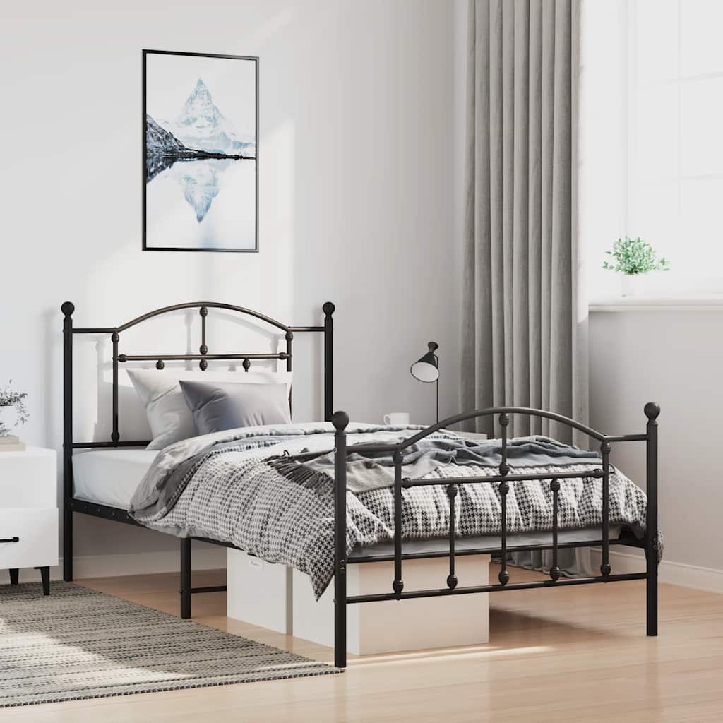 Metal Bed Frame Without Mattress 200X200Cm