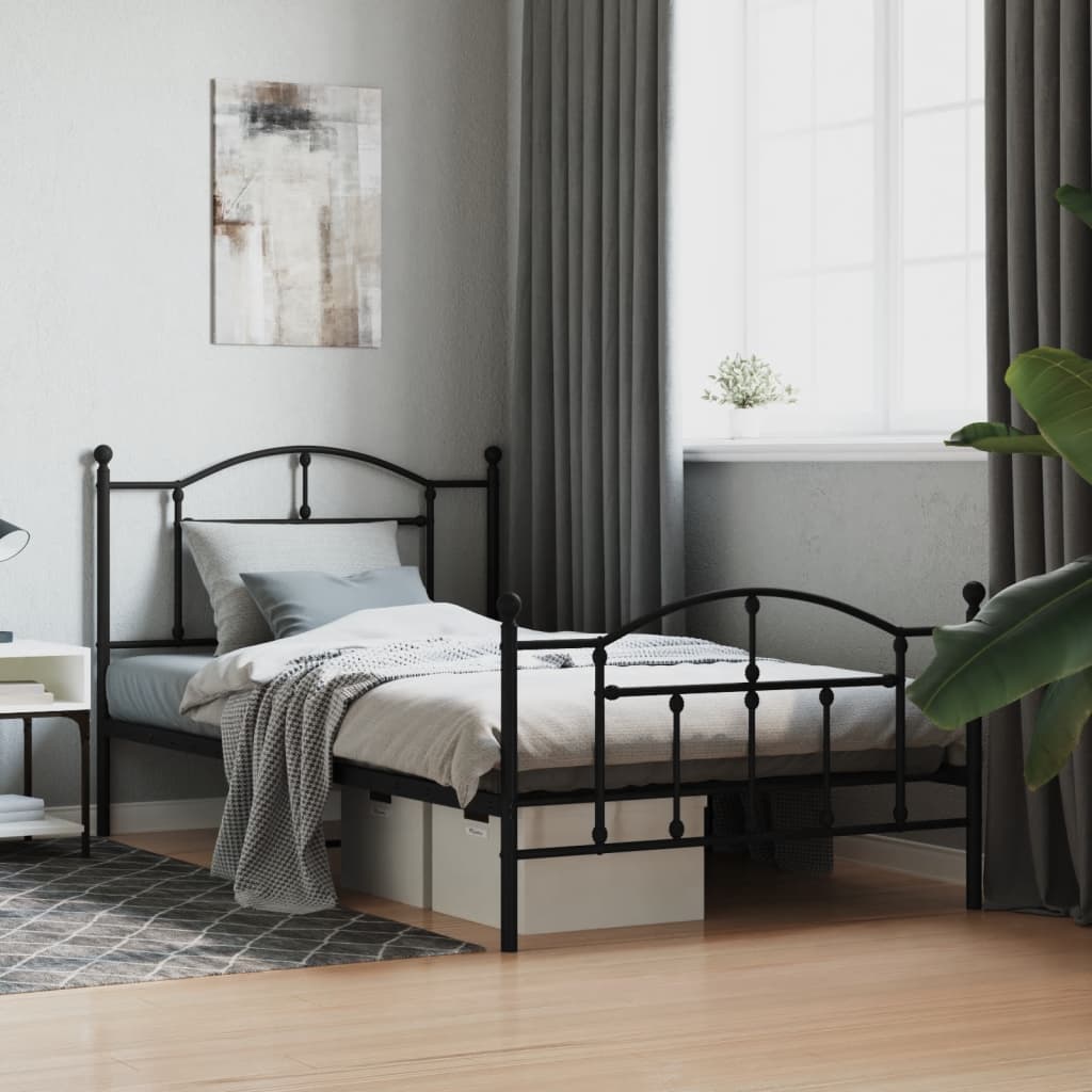 Metal Bed Frame Without Mattress 200X200Cm
