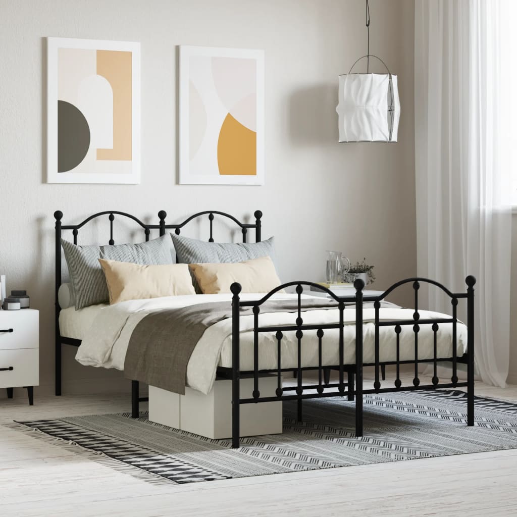 Metal Bed Frame Without Mattress 200X200Cm
