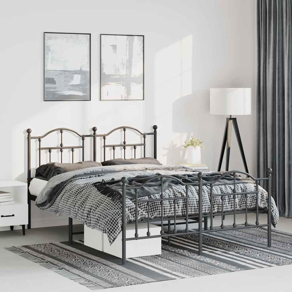 Metal Bed Frame Without Mattress 200X200Cm