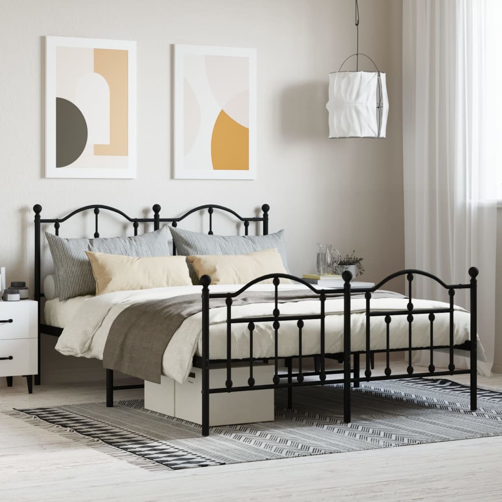 Metal Bed Frame Without Mattress 200X200Cm